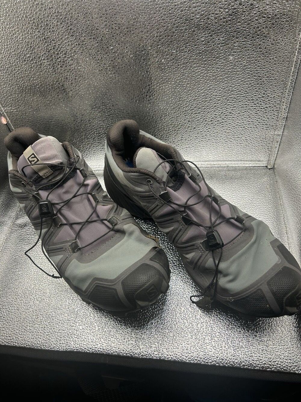 Salomon Speedcross 5 Trail Running Shoes Black Phantom Size 12 Mens